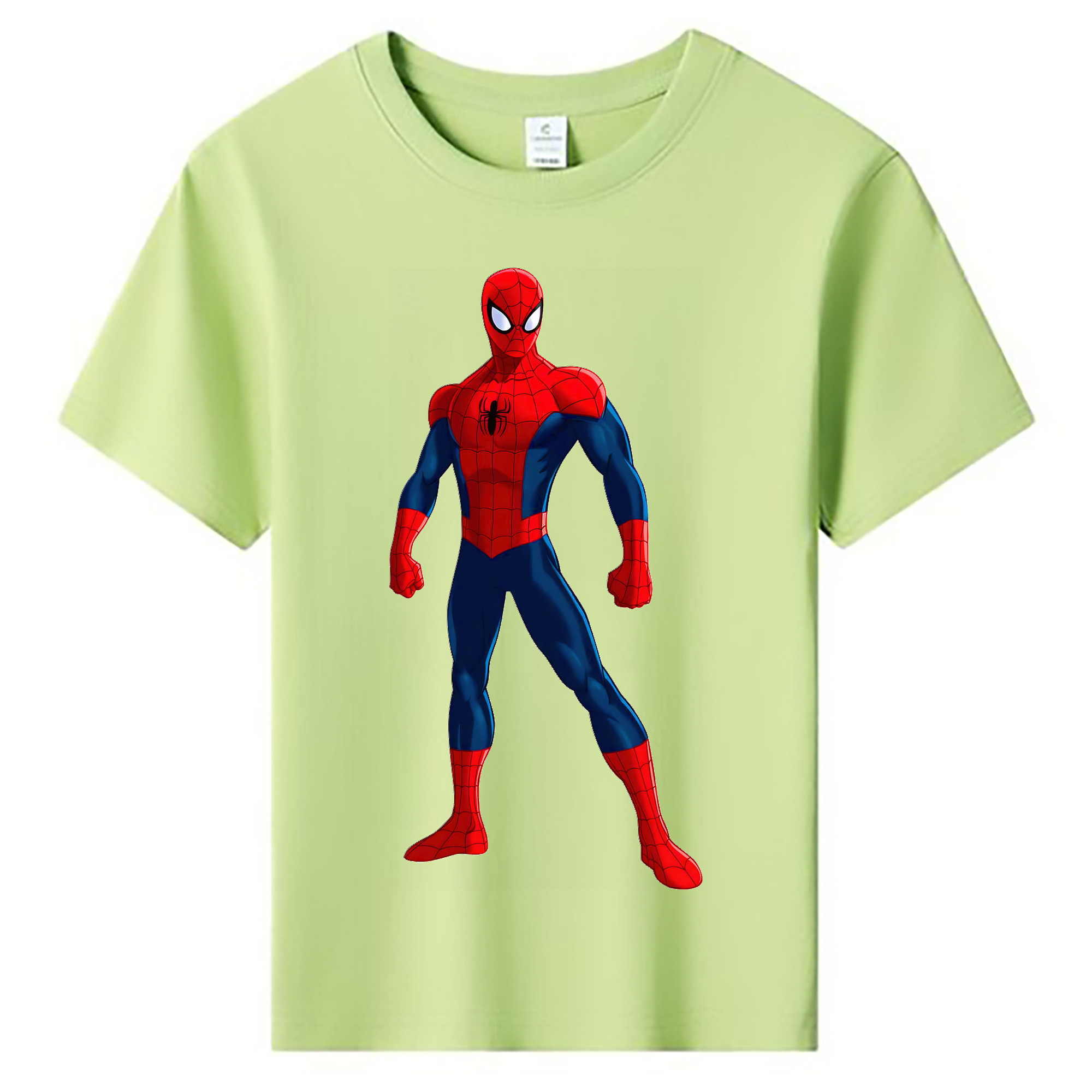 （画像用） Spider Man スパイダーマン 綿100％キッズTシャツ（フロントプリント）
